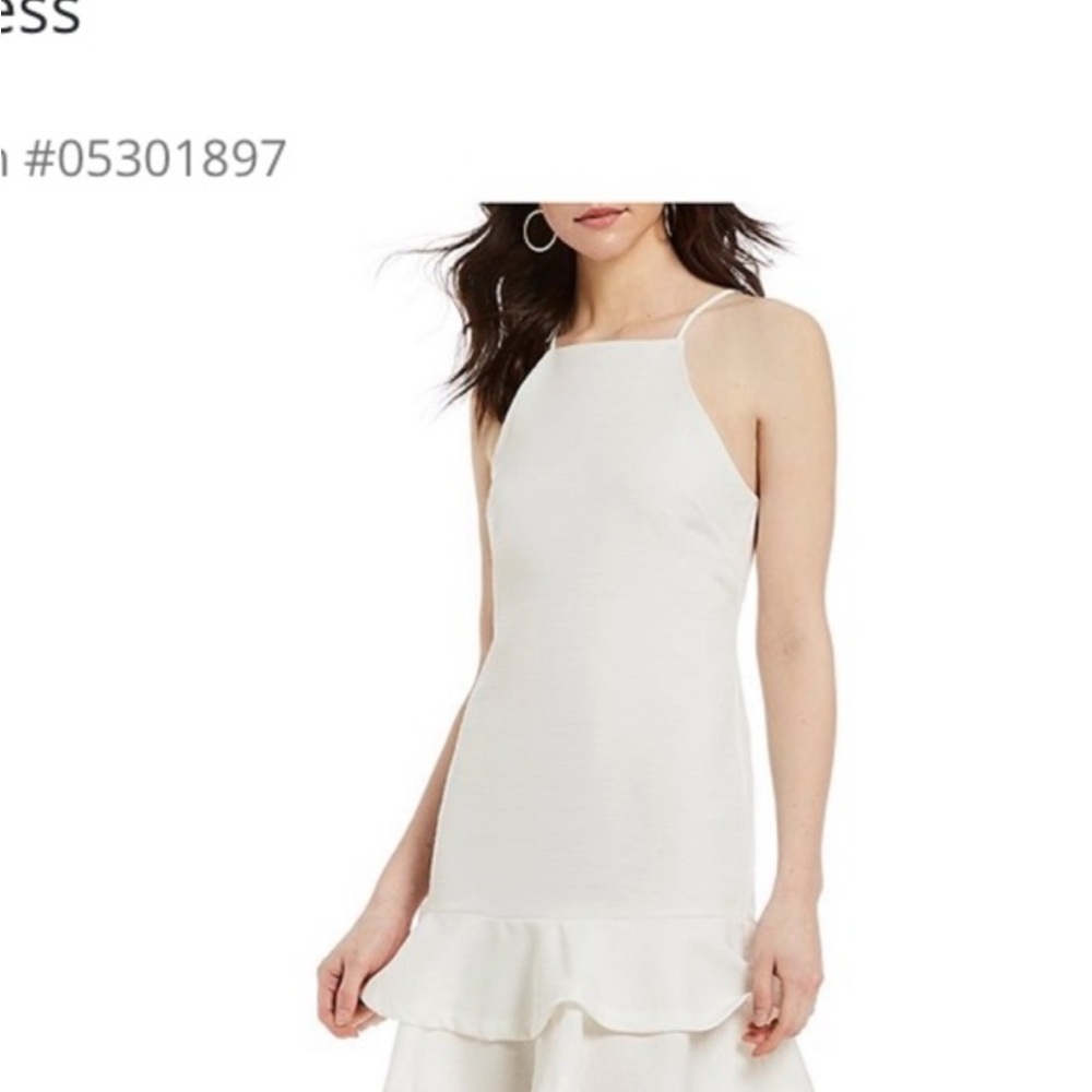 Gianni Bini Elegant White Sleeveless Dress
